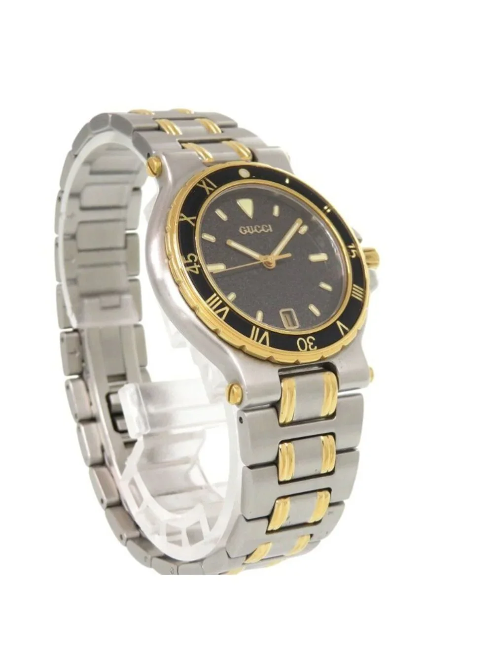 Gucci SS Gray Gold Silver Quartz Watch